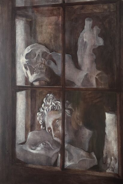 Unfinished self - a Paint Artowrk by Purple Chang